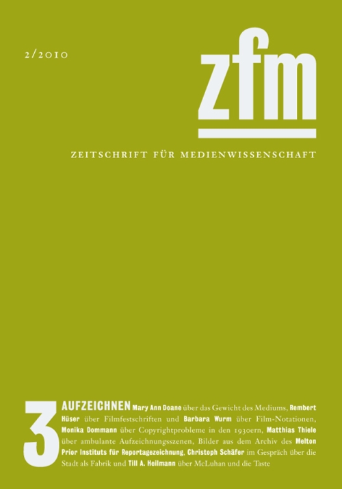 Cover ZfM 03, Thema Aufzeichnen